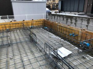 基礎貫通スリーブ入れ